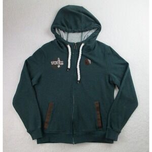 Cinch French Terry Hoodie Womens L Green Long Sleeve Sweatshirt Full Zip Outdoor